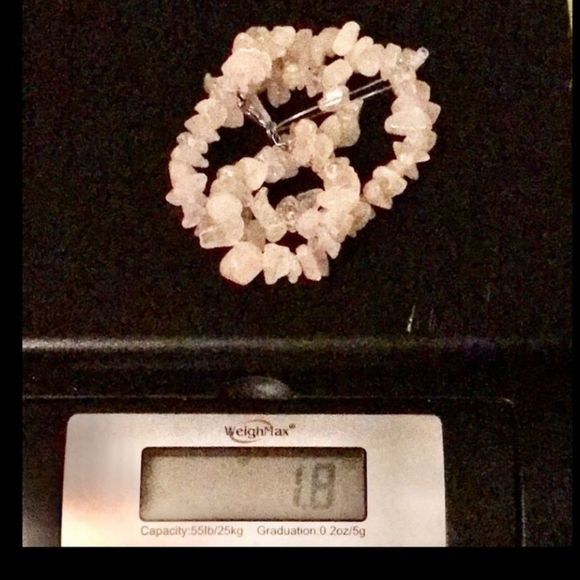 Rose Quartz Crystal Chip Necklace - Picture 14 of 14